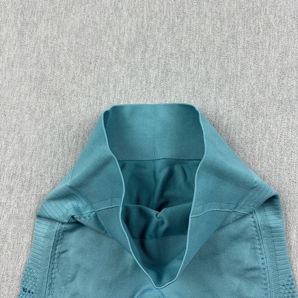 Gymshark Leggings Womens Small Blue Flawless Knit Tight 26" Yoga Gym Pants - Picture 5 of 13